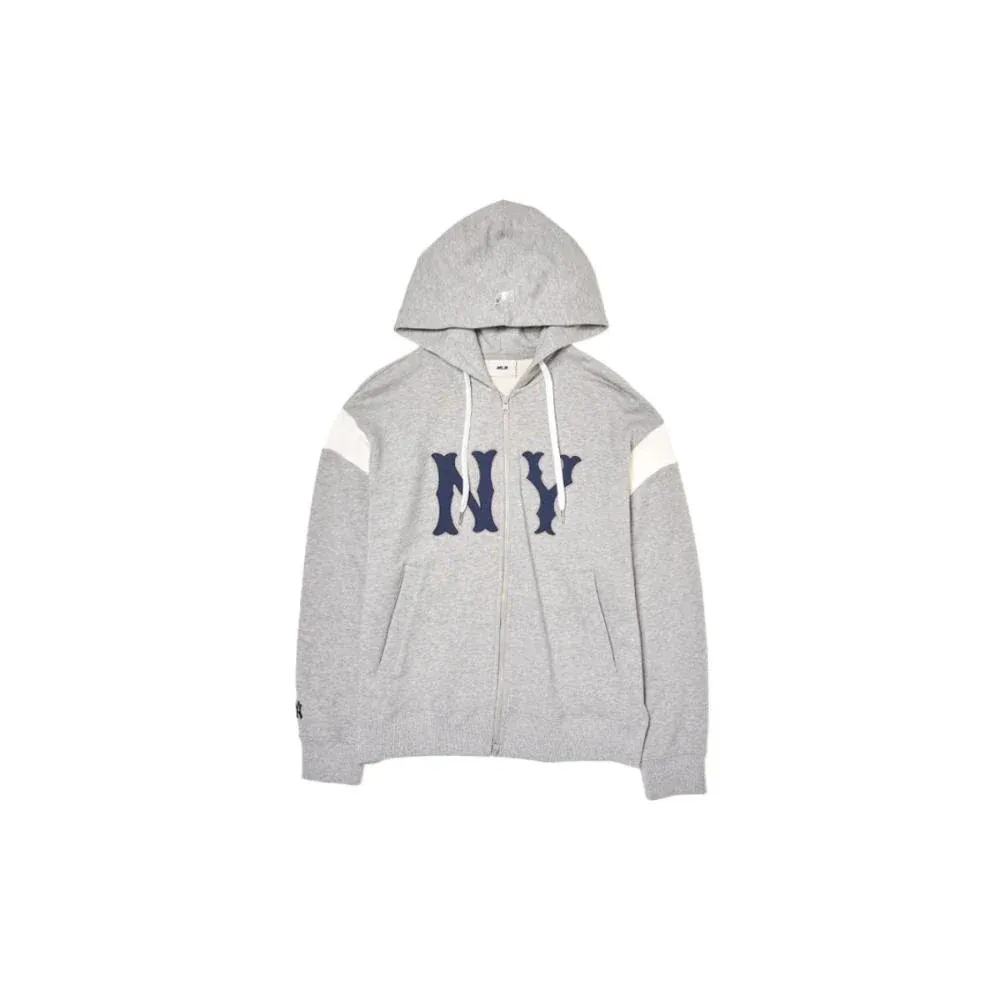 MLB Varsity New York Yankees Mega Baseball Jacket Unisex Mixed Color Gray