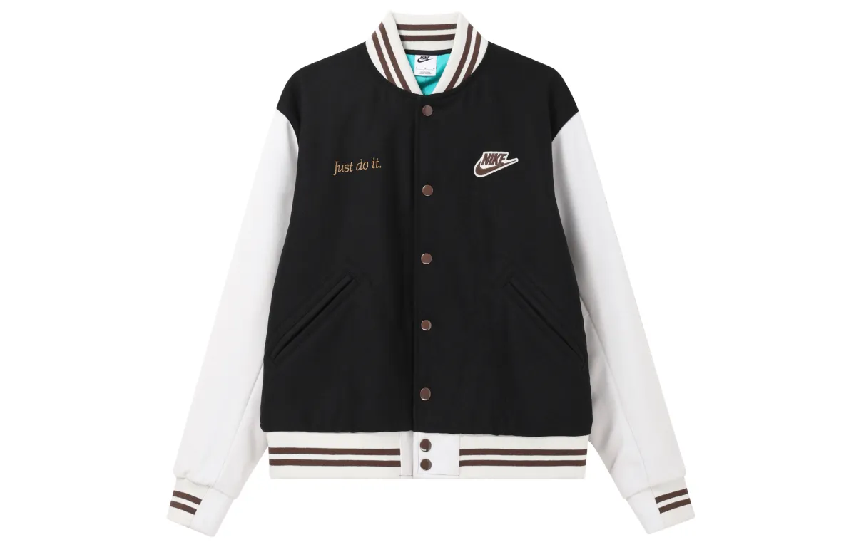 Nike Baseball Jackets Men's Carbon Black Baseball Collar Moderate