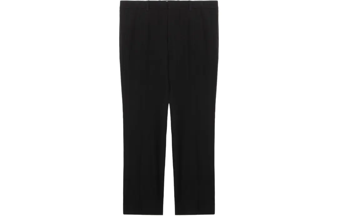 Burberry Grain De Poudre Wool Tailored Trousers