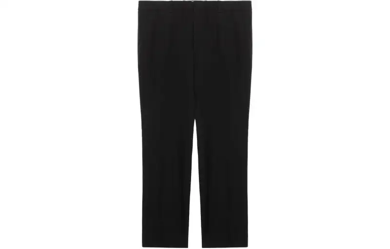 Burberry Grain De Poudre Wool Tailored Trousers