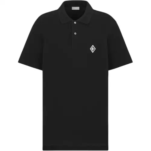 DIOR FW25 Polo Shirt Men's Black