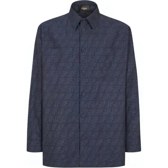 FENDI FW24 Jackets & Coats Men's Blue