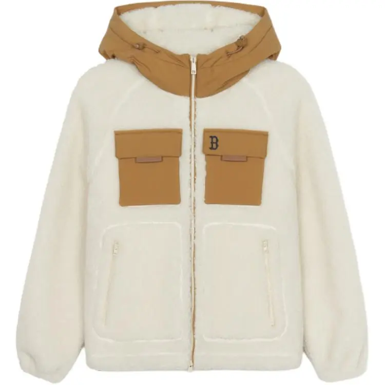 MLB Boston Red Sox Velvet feel Coat Unisex White
