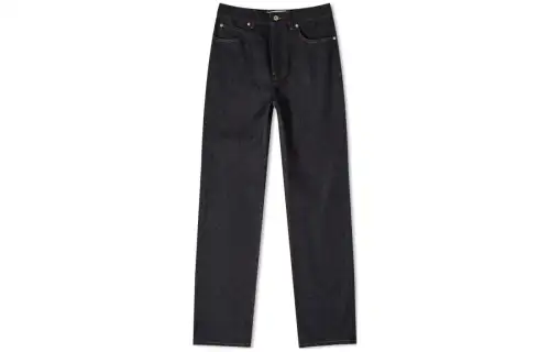 LOEWE Jeans Men's Black Moderate Straight Fit Pants