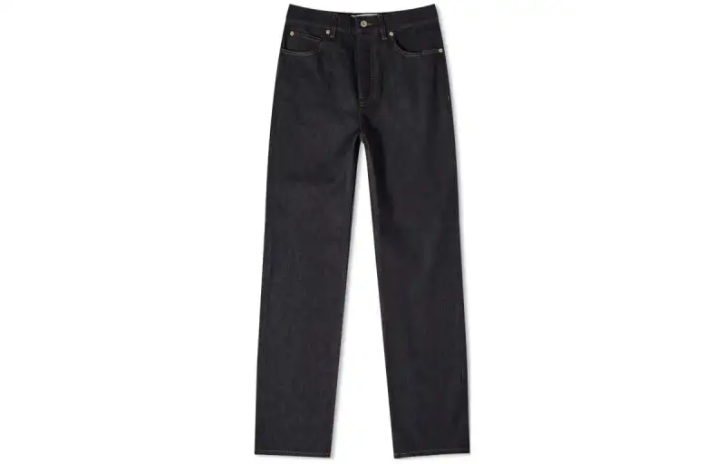 LOEWE Jeans Men's Black Moderate Straight Fit Pants
