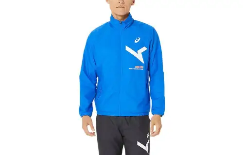 ASICS AIM TRG Jackets Men's Blue Stand Collar Moderate Other