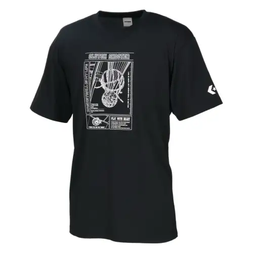 Converse T Shirt Unisex Black/White/1911