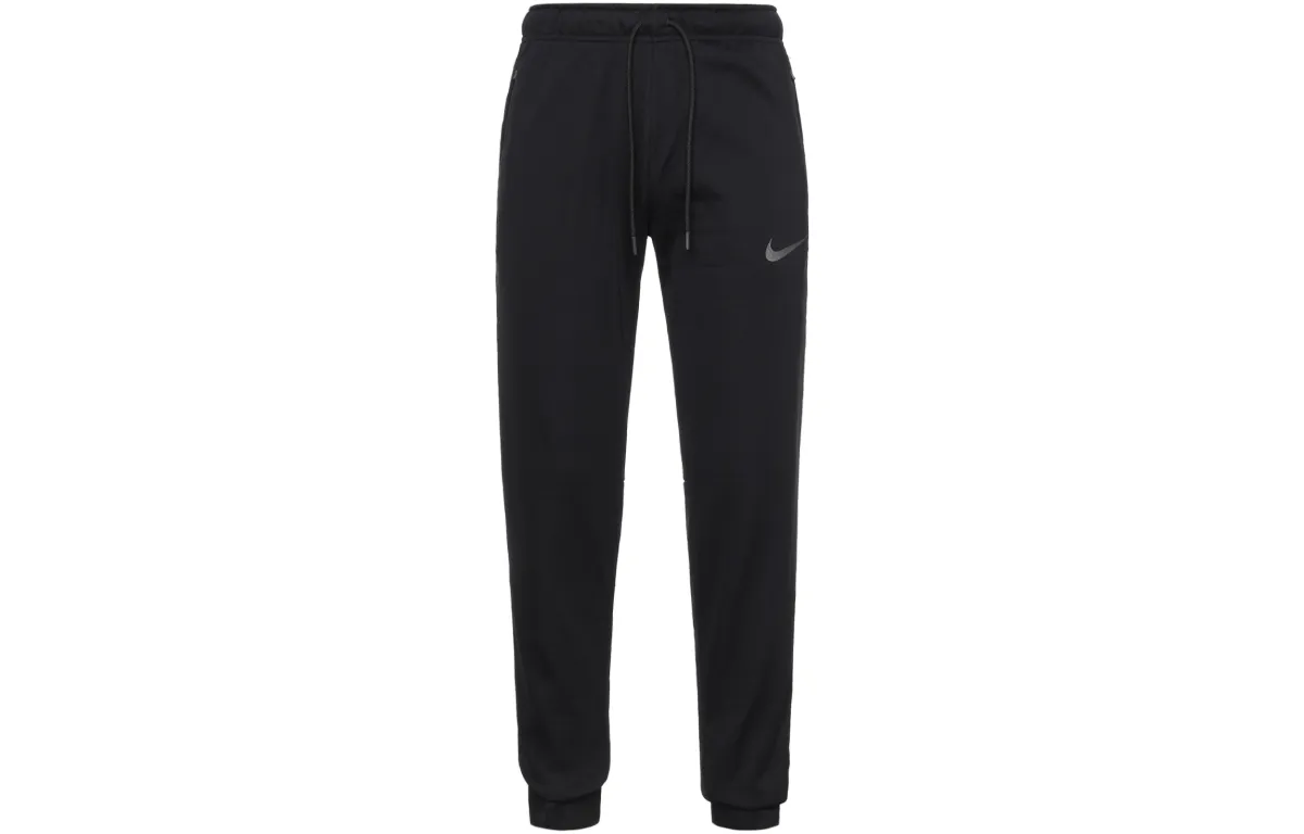 Nike THERMA Fleece Lined Training Long Knitted Sweatpants Men's Black