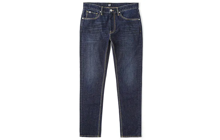 Lee Jeans Men's Medium Dark Blue Moderate Tapered Pants