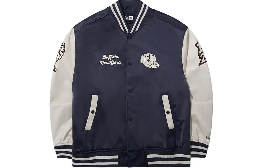 New Era Baseball Jacket Unisex Navy Blue