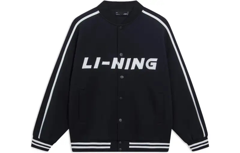Li Ning Sports Life Collection Baseball Jacket Unisex Black