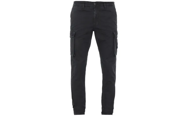 STONE ISLAND Cargo Pants Men's Black
