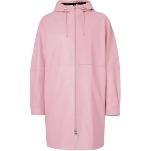LOEWE Coats Men's Pink Hooded Moderate