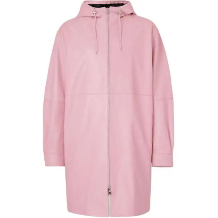 LOEWE Coats Men's Pink Hooded Moderate