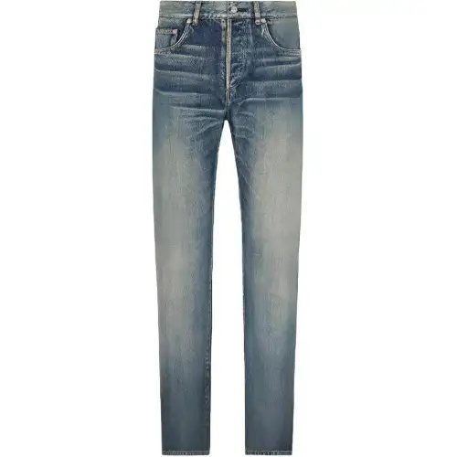 DIOR Quarterly New Products Jeans Men's Blue Moderate Slim Fit Pants