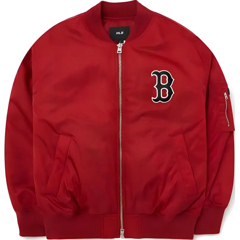 MLB Baseball Jacket Men's Burgundy