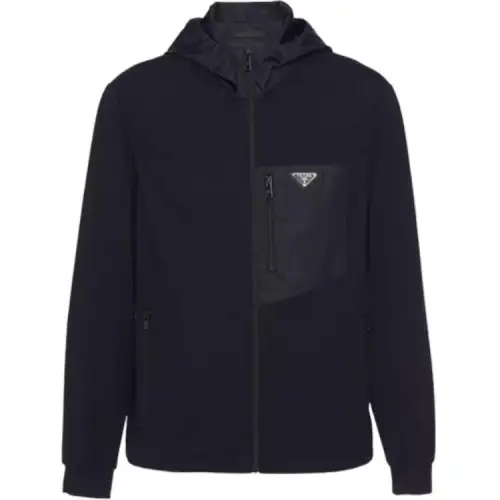 Prada zip-up hooded jacket