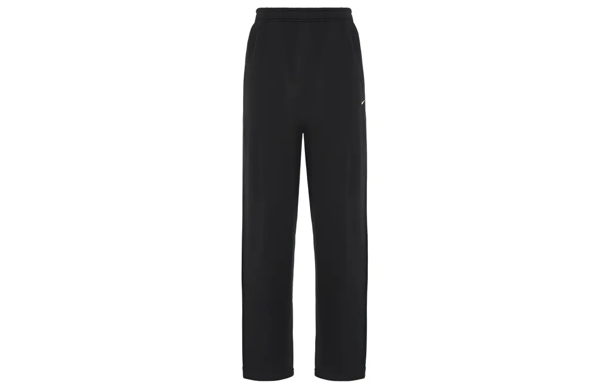 Nike Vintage Classic Fleece Lined Sweatpants Knitted Sweatpants Men's Black