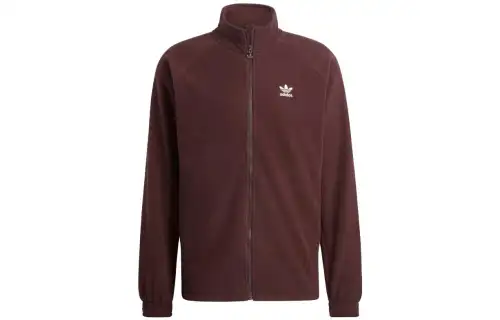 Adidas Originals Trefoil Jackets Men's Contour Brown Stand Collar Moderate Other