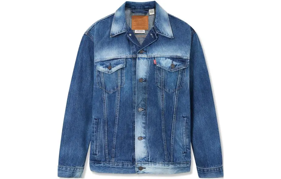 Levi's Jackets Men's Blue Lapel Moderate