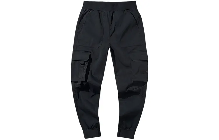 Li Ning BADFIVE Cargo Pants Men's New Standard Black Moderate