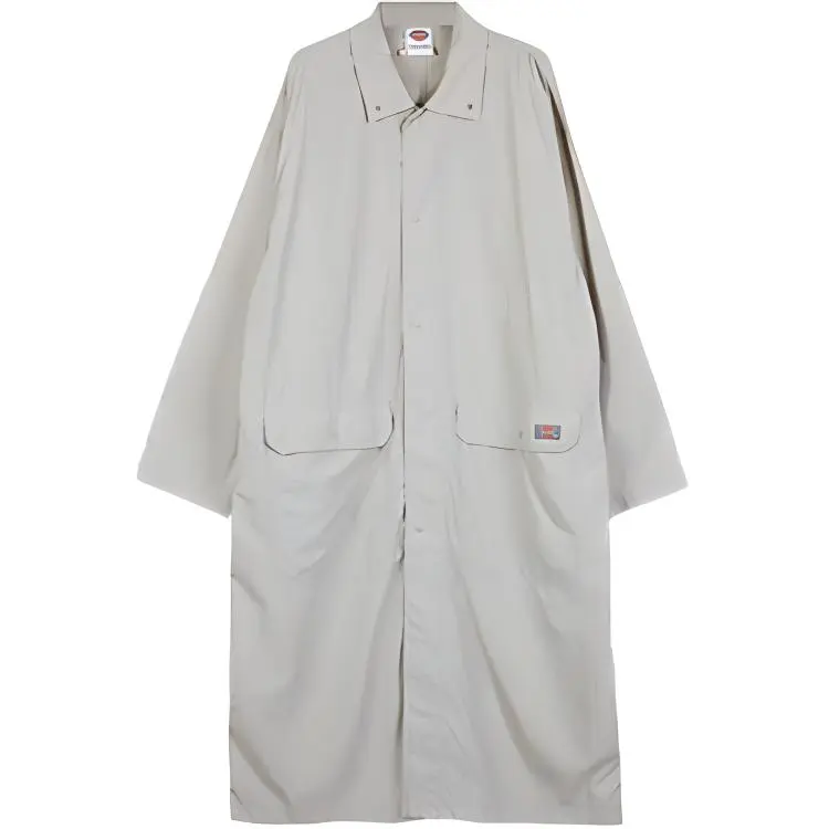 Dickies X LINE FRIENDS Trench Coats Men's White Lapel Moderate