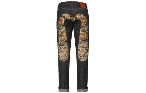 EVISU Jeans Men's Denim Blue Moderate Slim Fit Pants
