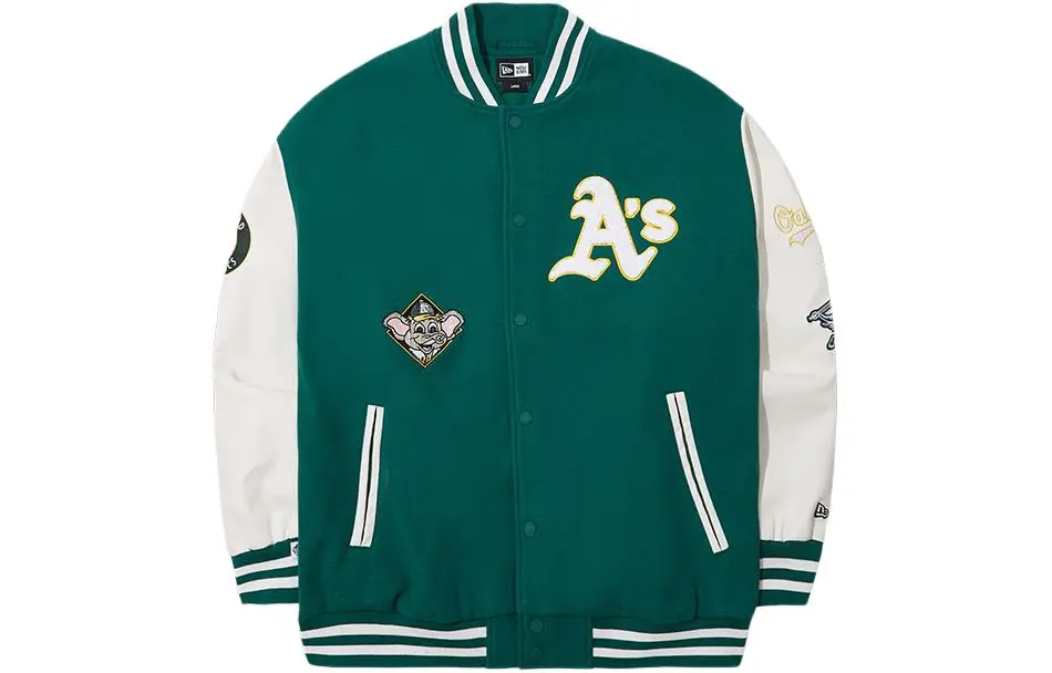 New Era Baseball Jacket Unisex Green