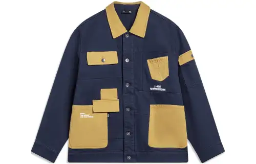 Li Ning Skateboard Jacket Men's Dark Ship Blue
