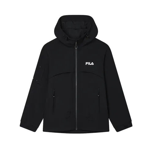 FILA Jackets Men's Jet Black Hooded Non Detachable Moderate Other