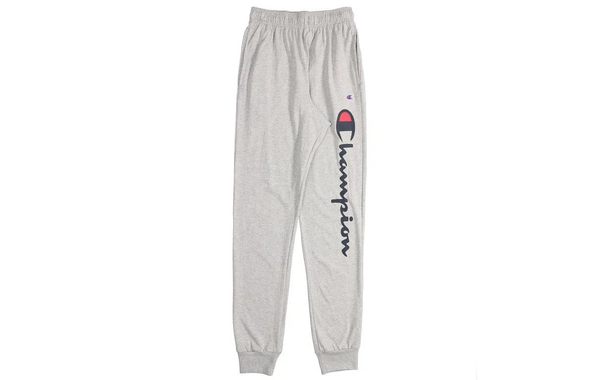 Champion Knitted Sweatpants US Version Unisex Light Gray
