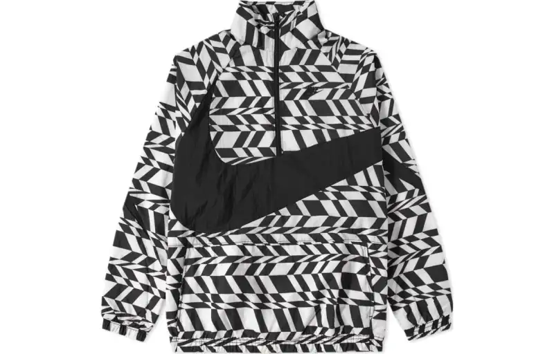 Nike Jackets Unisex Black White Stand Collar Moderate Other