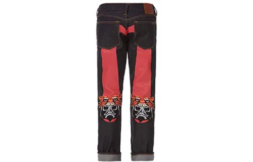 EVISU Jeans Men's Denim Blue Moderate Tapered Pants