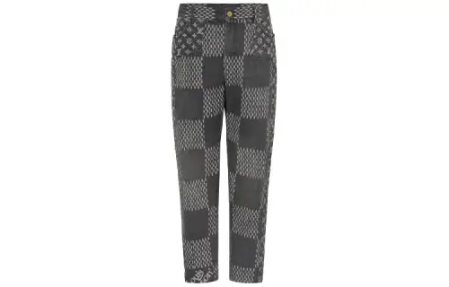 LOUIS VUITTON X Nigo Giant Damier Waves Mngm Denim Pants