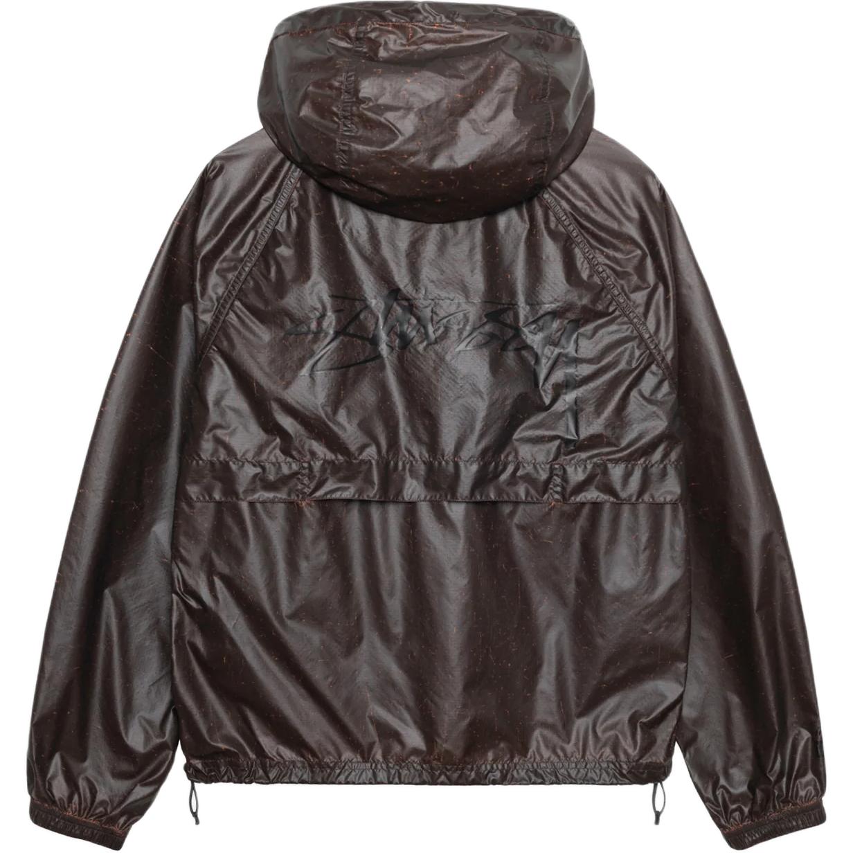 Куртка Stussy BEACH SHELL CRACKED RIPSTOP (черная)