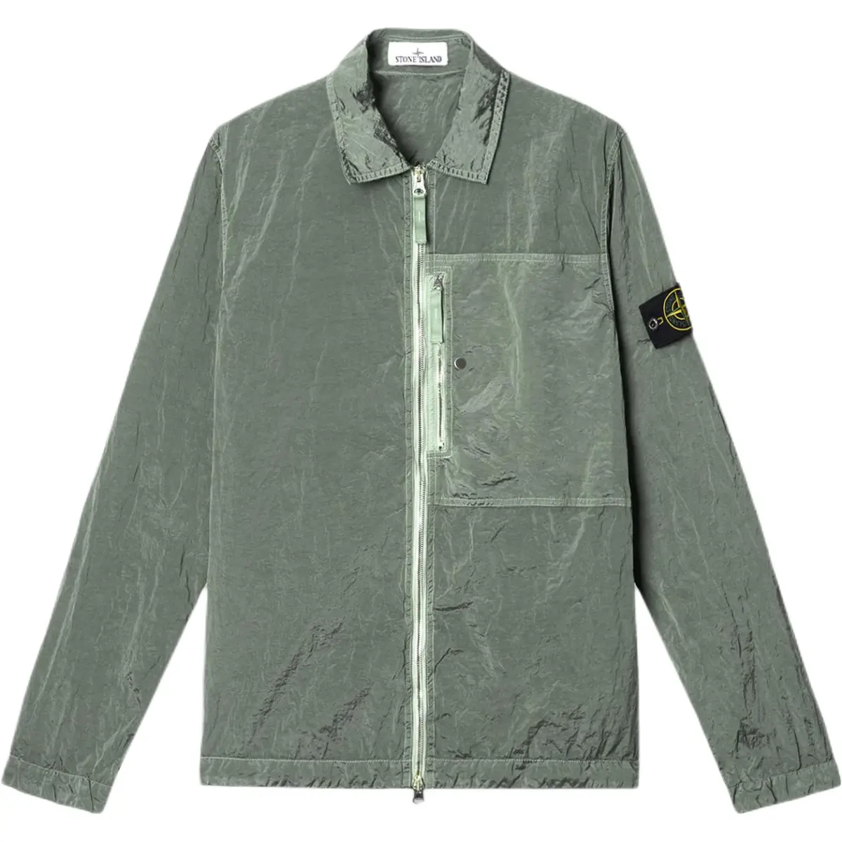 STONE ISLAND Zipped Shirt Jacket