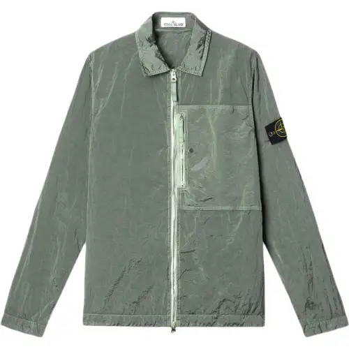 STONE ISLAND Zipped Shirt Jacket