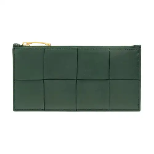 Bottega Veneta Sheepskin Card Holder Women's Green