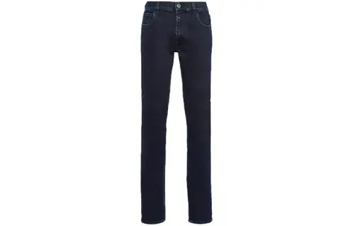 PRADA Jeans Men's Dark Blue Moderate Straight Fit Pants