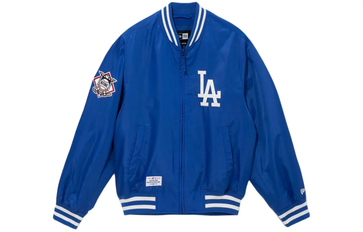 New Era SS24 Baseball Jacket Unisex Blue