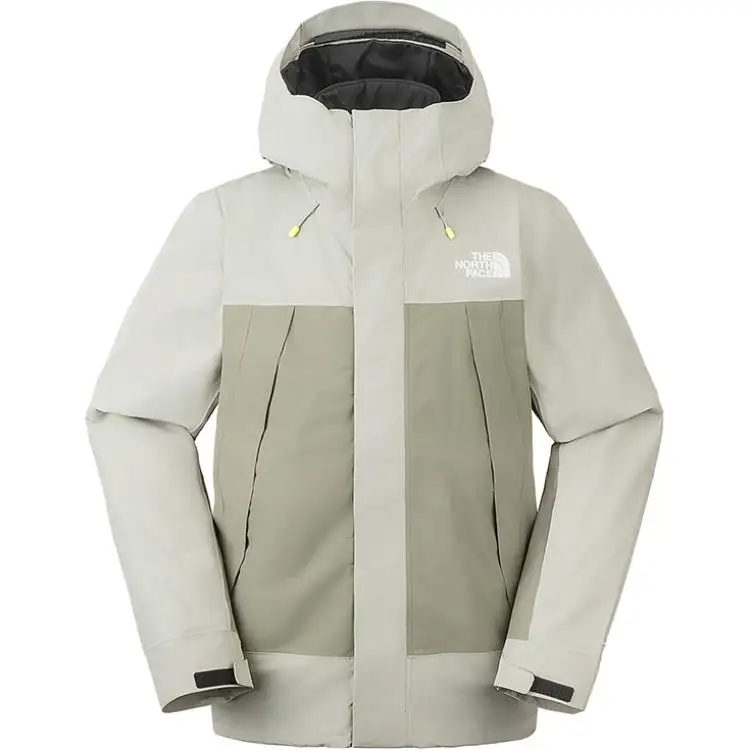 THE NORTH FACE Clement Triclimate Outdoor Hiking Waterproof And Breathable Warm Windbreaker Jacket Men's Clay Gray