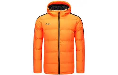 Li Ning Puffer Jacket Unisex Neon Glow Orange