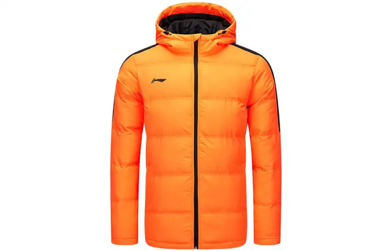 Li Ning Puffer Jacket Unisex Neon Glow Orange