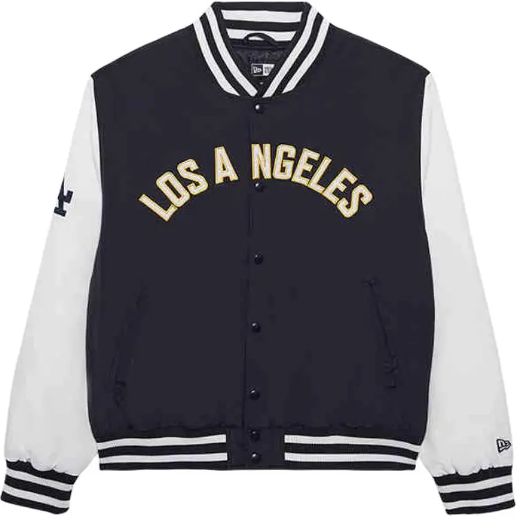 New Era FW24 Baseball Jacket Unisex Navy Blue
