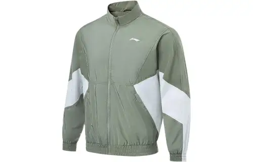 Li Ning Fitness Series Jacket Men's Gray Green
