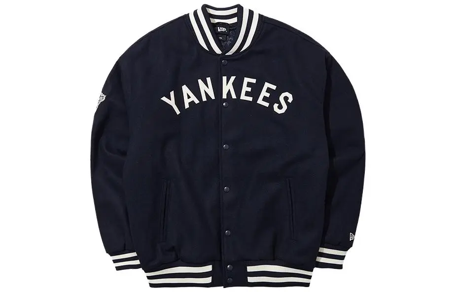New Era Baseball Jacket Unisex Navy Blue