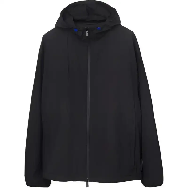 Burberry EKD-embroidered hooded lightweight jacket