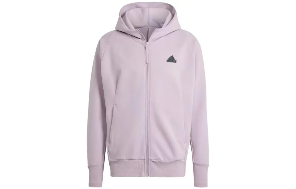 Adidas Z.N.E Z.N.E. Winterized Full Zip Hooded Track Top Jackets & Coats Men's Light Purple