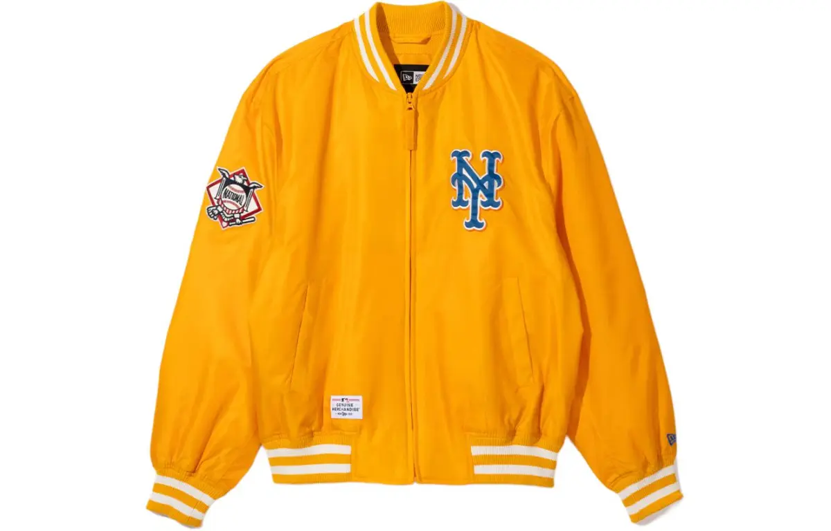 New Era Baseball Jacket Unisex Orange