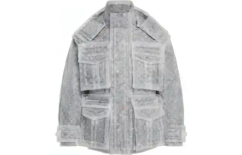 LOUIS VUITTON Parka Coat Men's White